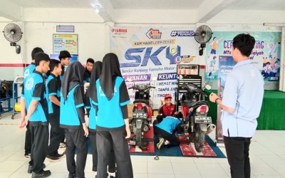 SMK ASH-SHIDDIQIYAH GELAR SKY (SERVICE KUNJUNGAN YAMAHA)